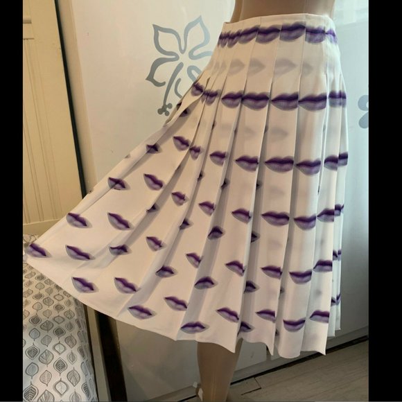 PRADA LIPS LIP PRINT SKIRT ICONIC VINTAGE S2000 RARE COLLECTIBLE SIZE 40 / US 6 - Picture 3 of 13